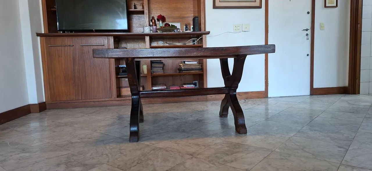 Mesa de madeira maciça - estilo clássico - Foto 3
