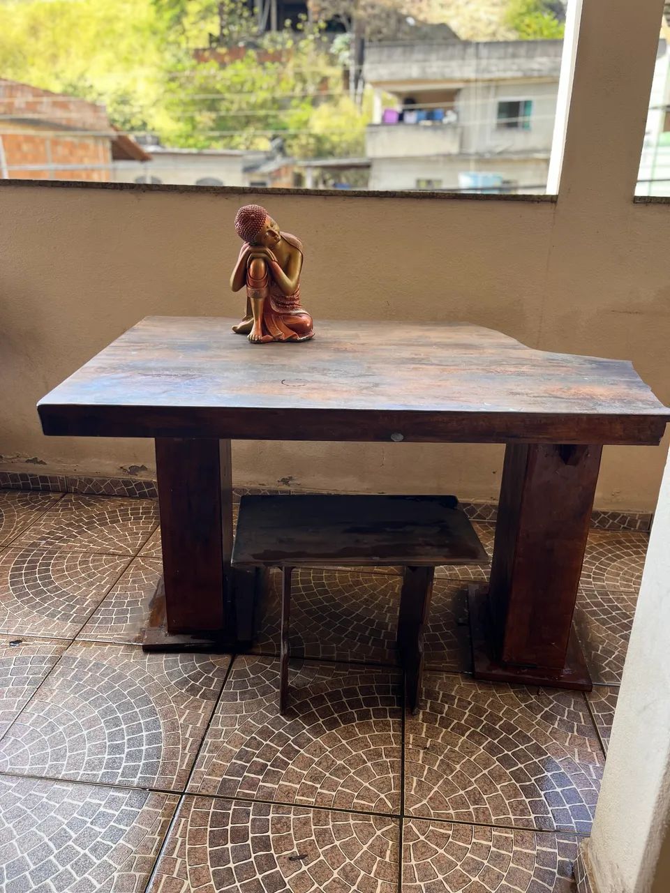Vendo bancos e mesa de ardósia  - Foto 3