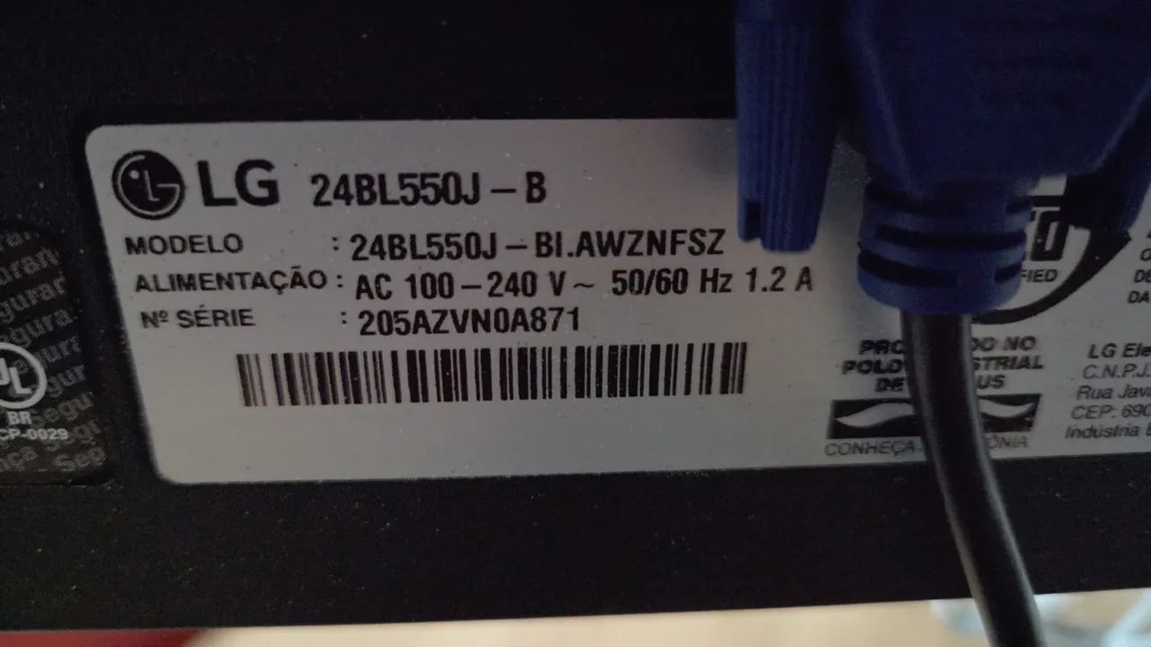 Vendo monitor LG 24 polegadas  - Foto 2