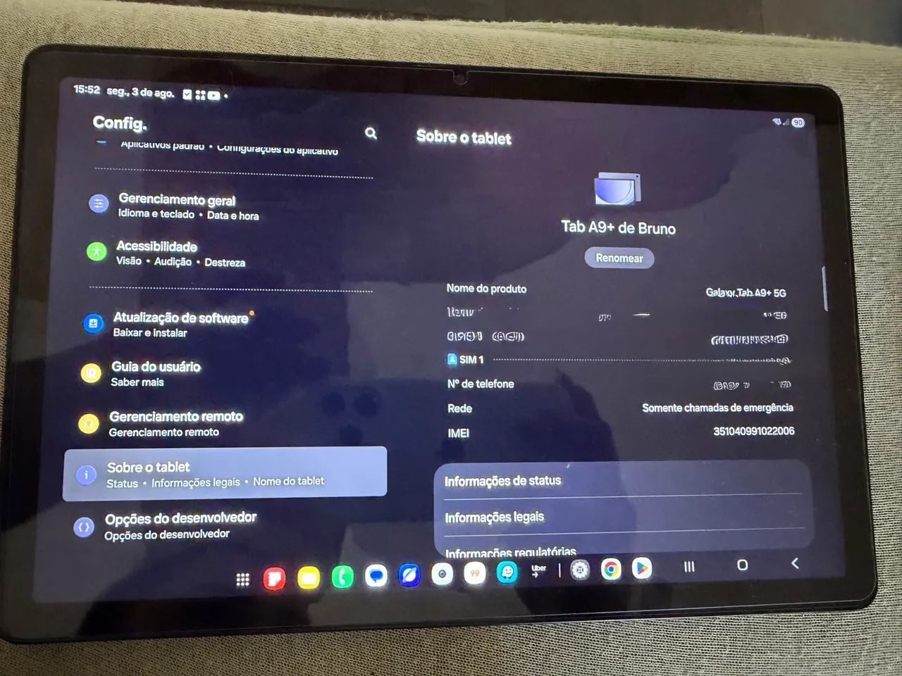 Vendo tablet Samsung A9+ 5g  - Foto 2