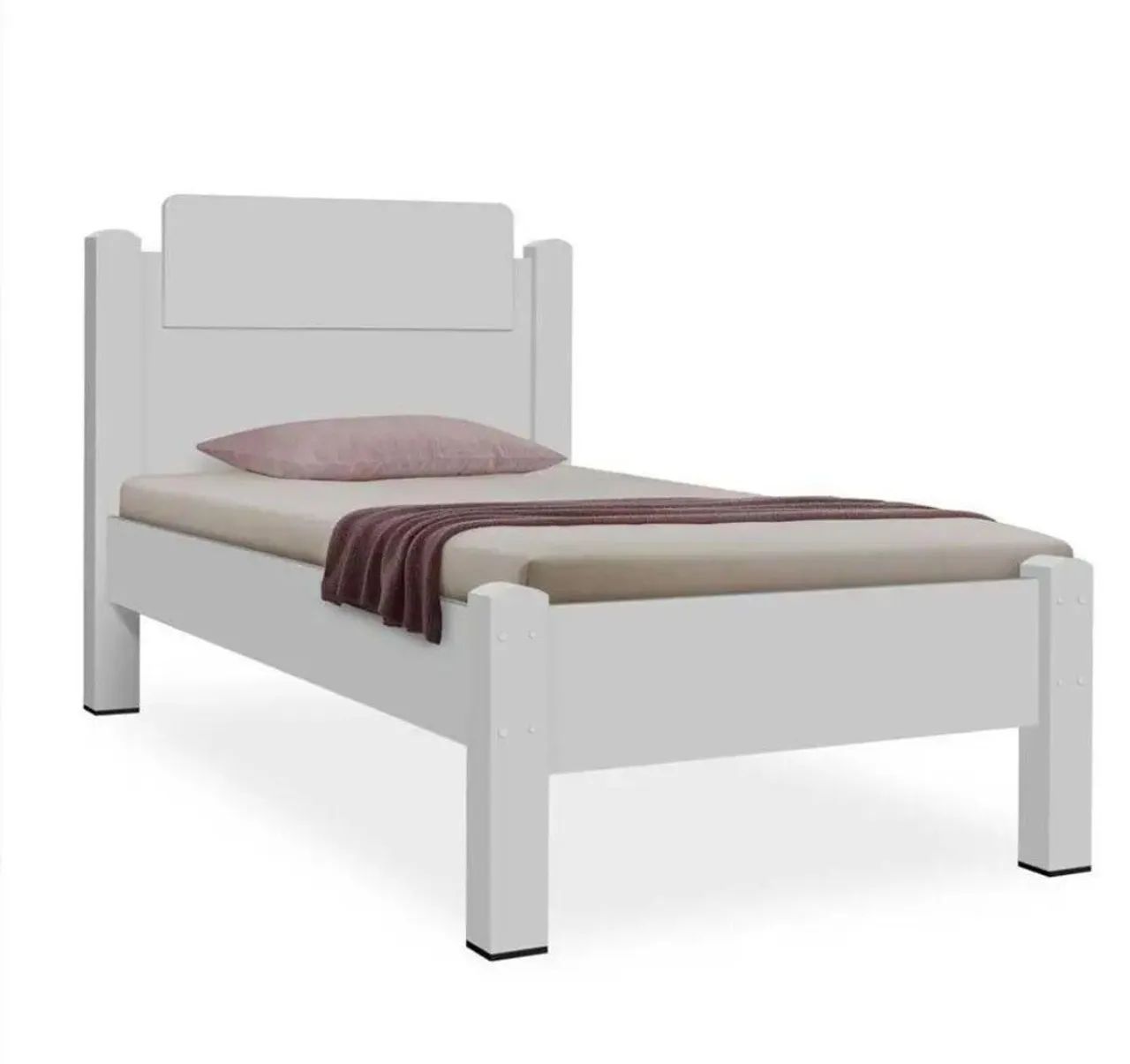 Vendo cama solteiro com colchão 