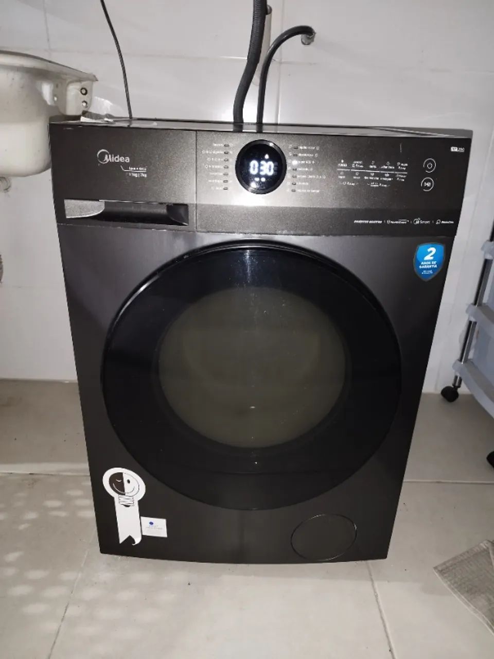 Lava e seca Midea 11Kg / 7Kg Inverter Cinza - Foto 5