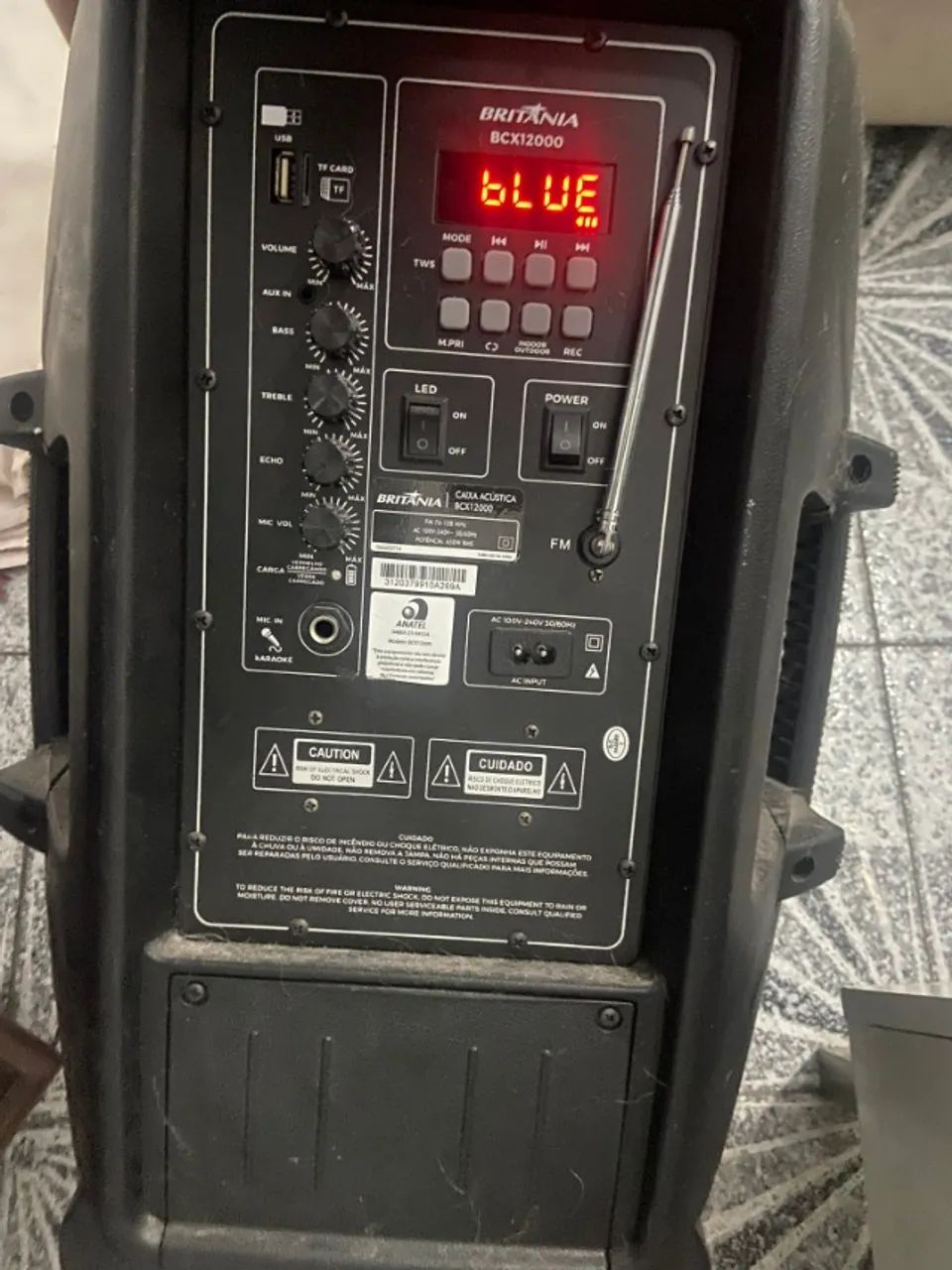 Caixa De Som Amplificada Britânia Bcx12000 Bluetooth 5.0 - Foto 2