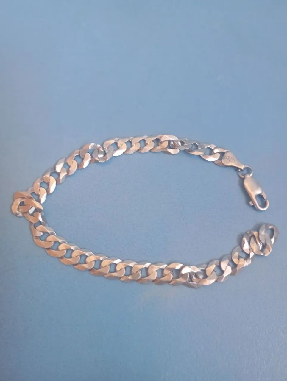 Pulseira de prata masculina 