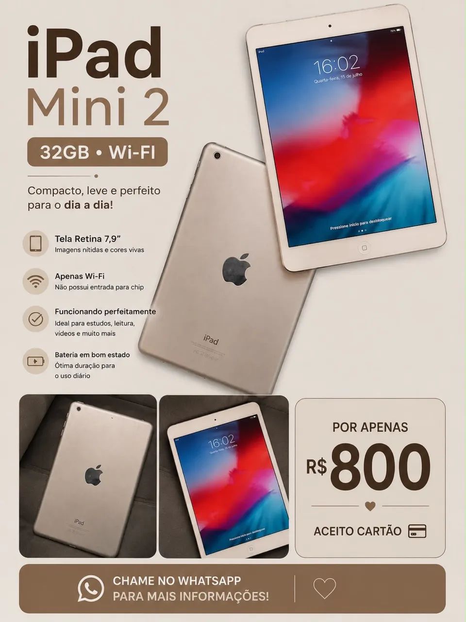 Mini ipad 2 32gb - Tablets e E-Readers - Jardim das Flores, Cotia