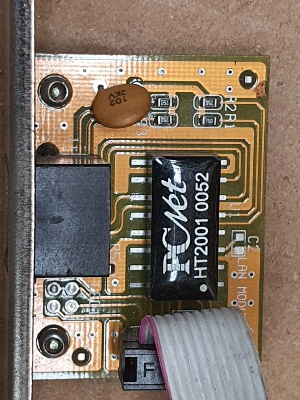 Rabicho Espelho Rede Rj45 P/ Placa Mãe Antiga - Foto 2