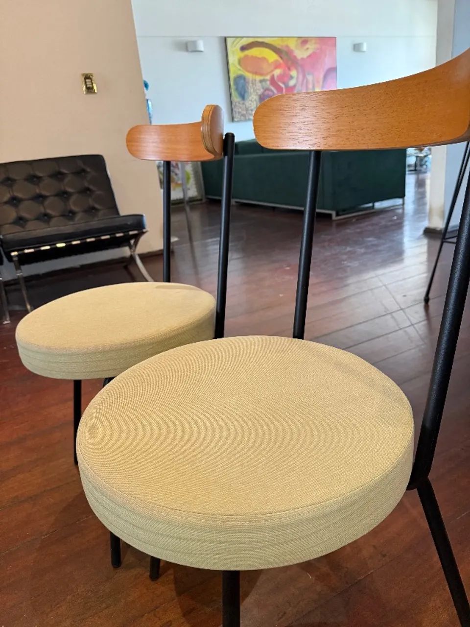 Conjunto com 2 Cadeiras em Linho - Foto 5