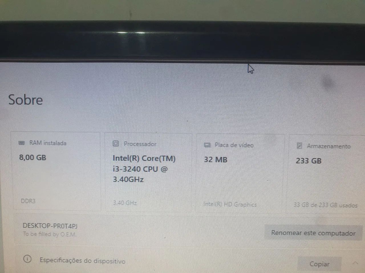 Computador i3 3240 8gb de ram - Foto 3