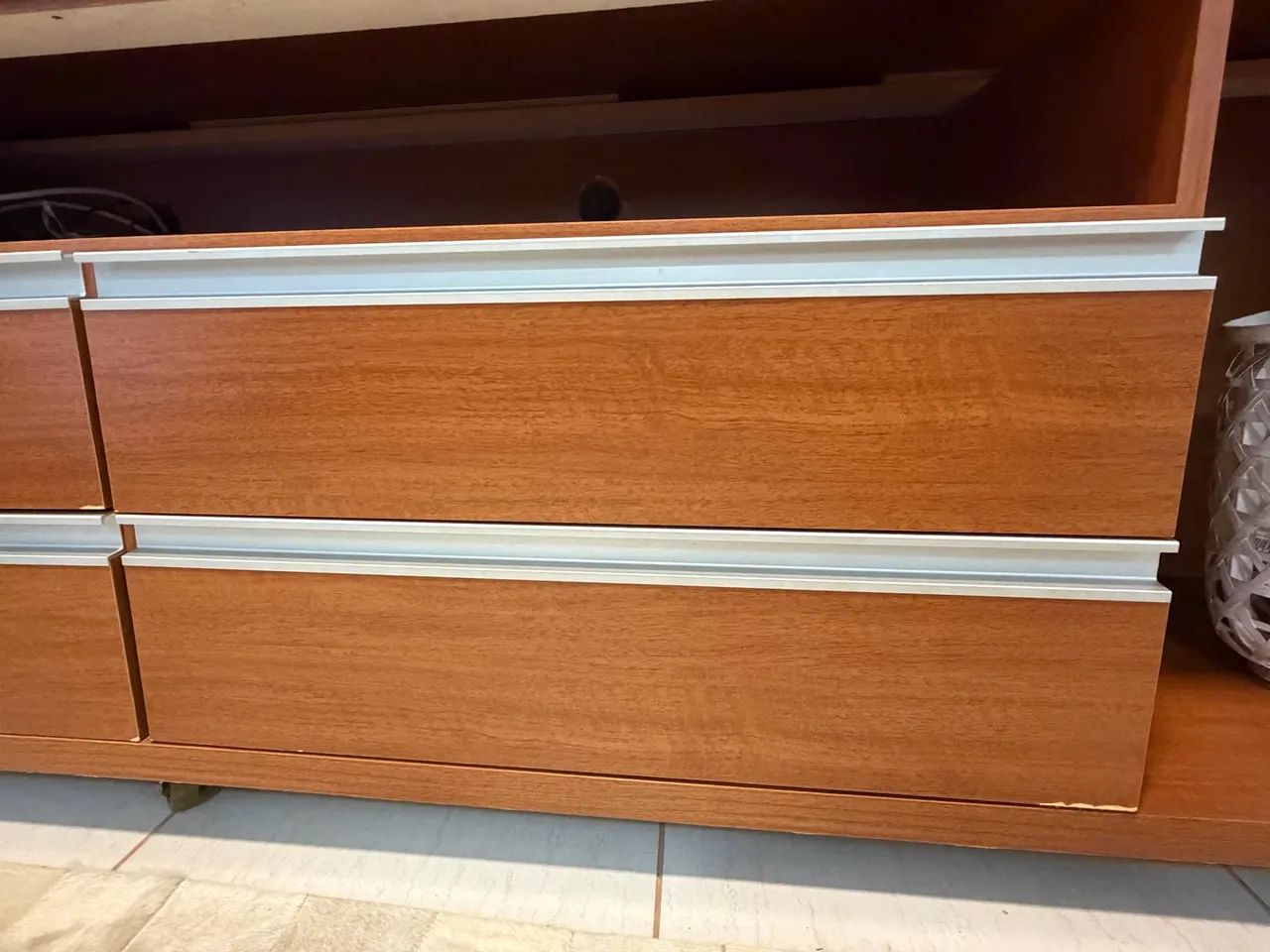  RACK COM PAINEL PARA TV - GRANDE, RESISTENTE E COM MUITO ESPAÇO - Foto 2