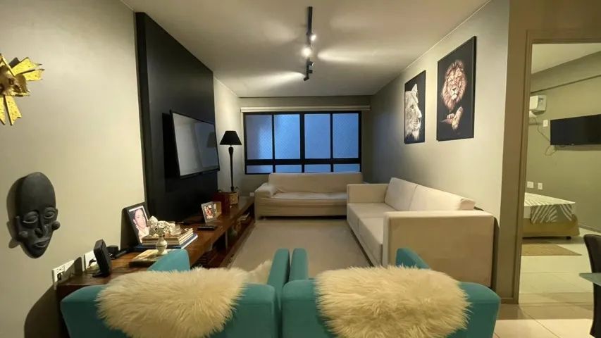 3 Quartos + DCE Completa | Totalmente Mobiliado | 1 Quadra da Praia da Ponta Verde - Foto 2