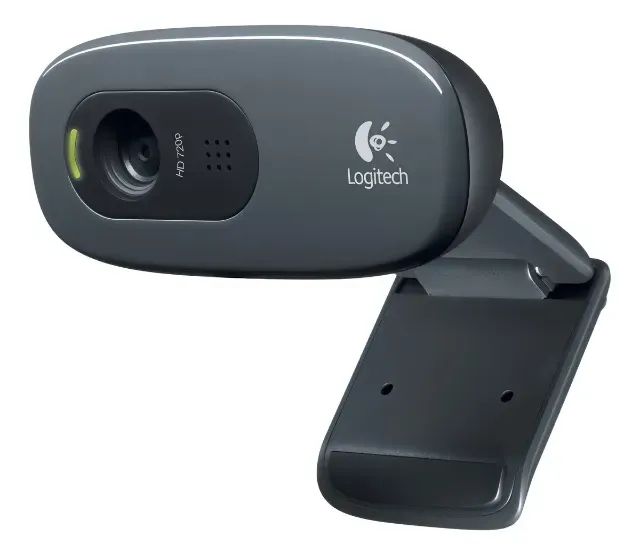 Webcam Logitech C270 Hd720 30fps Compatível Com Skype E Zoom Cor Cinza - Foto 2