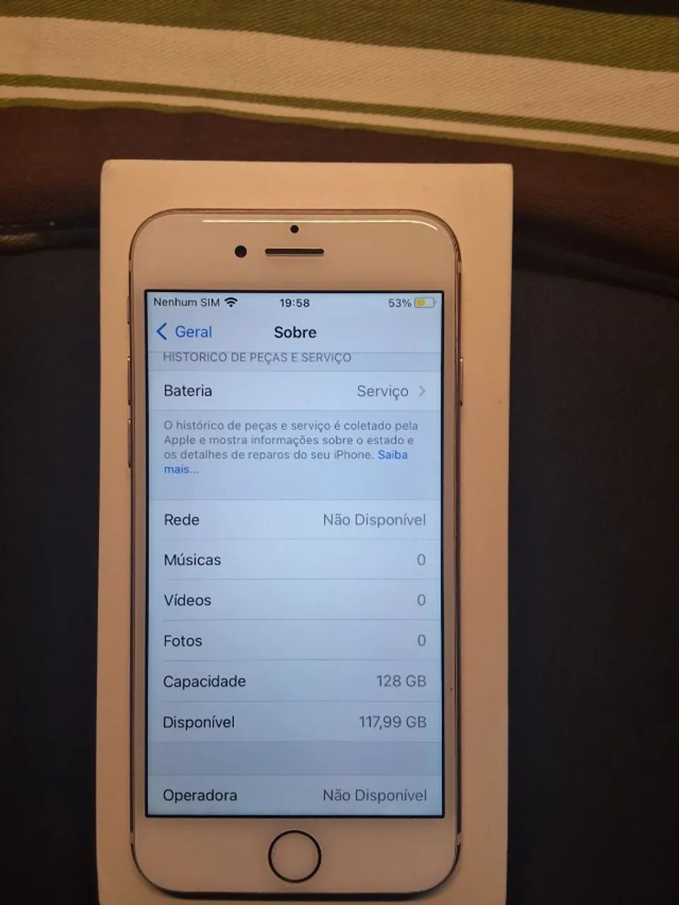 iPhone 7 128GB Ouro Rosé + Caixa Original + 4 Capinhas - Foto 2