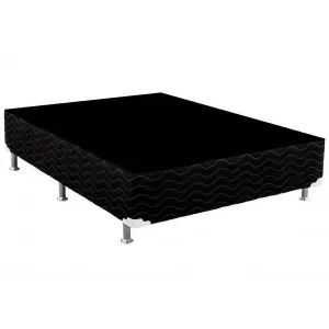 base Box casal Suede Preto