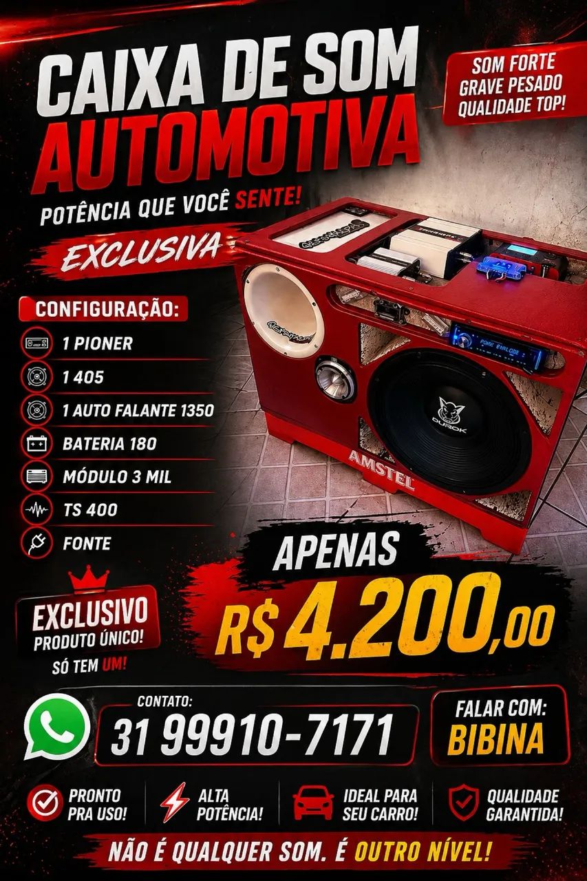 Caixa de som automotivo 