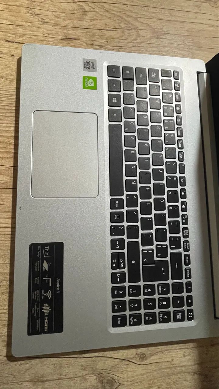 NOTEBOOK ACER ASPIRE 5  INTEL CORE i5 10ª GERAÇÃO PLACA DE VÍDEO NVIDIA - Foto 2
