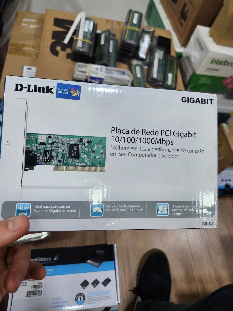 Placa de rede gigabit d-link