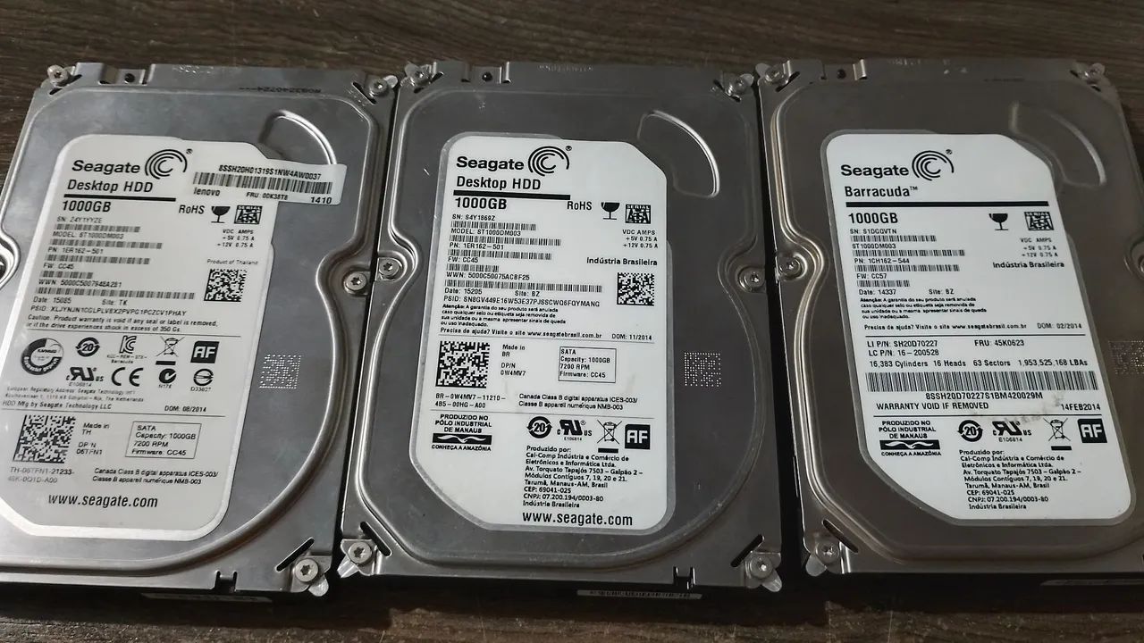 3 HDs 1 Terabyte