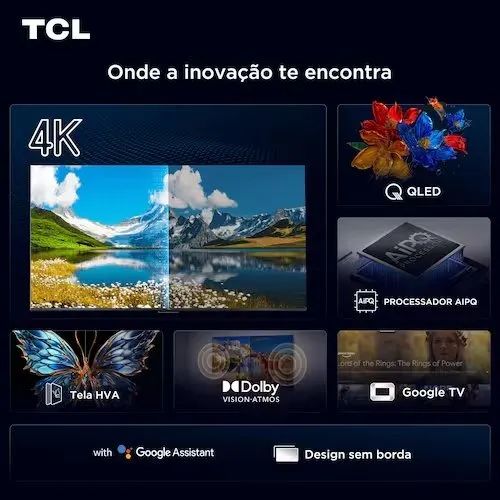 Smart TV 65' TCL QLED 4K Google TV - Foto 6