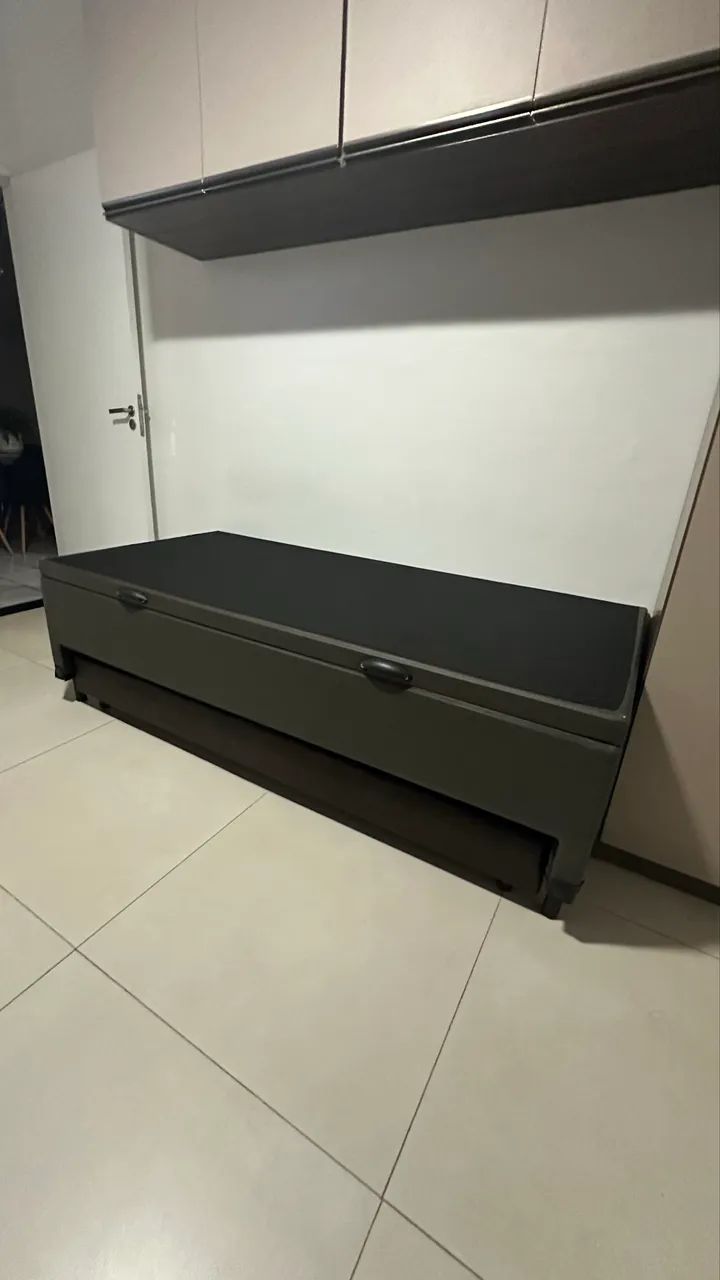 Cama box baú blindada com cama auxiliar  - Foto 2