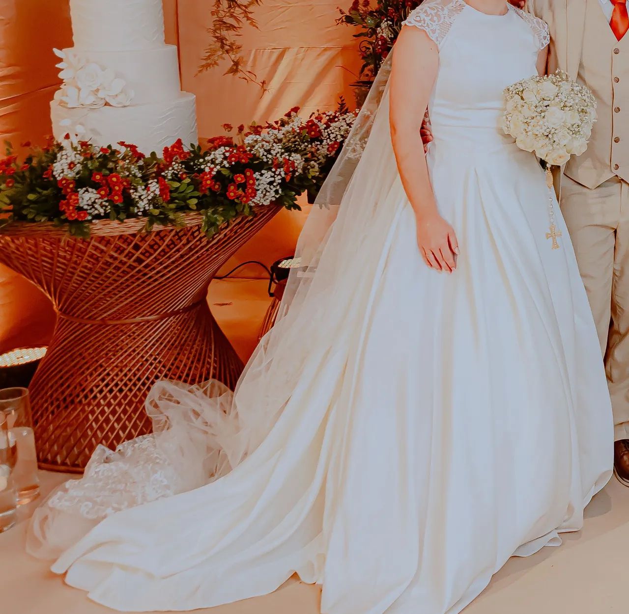 Vestido de noiva branco  - Foto 4