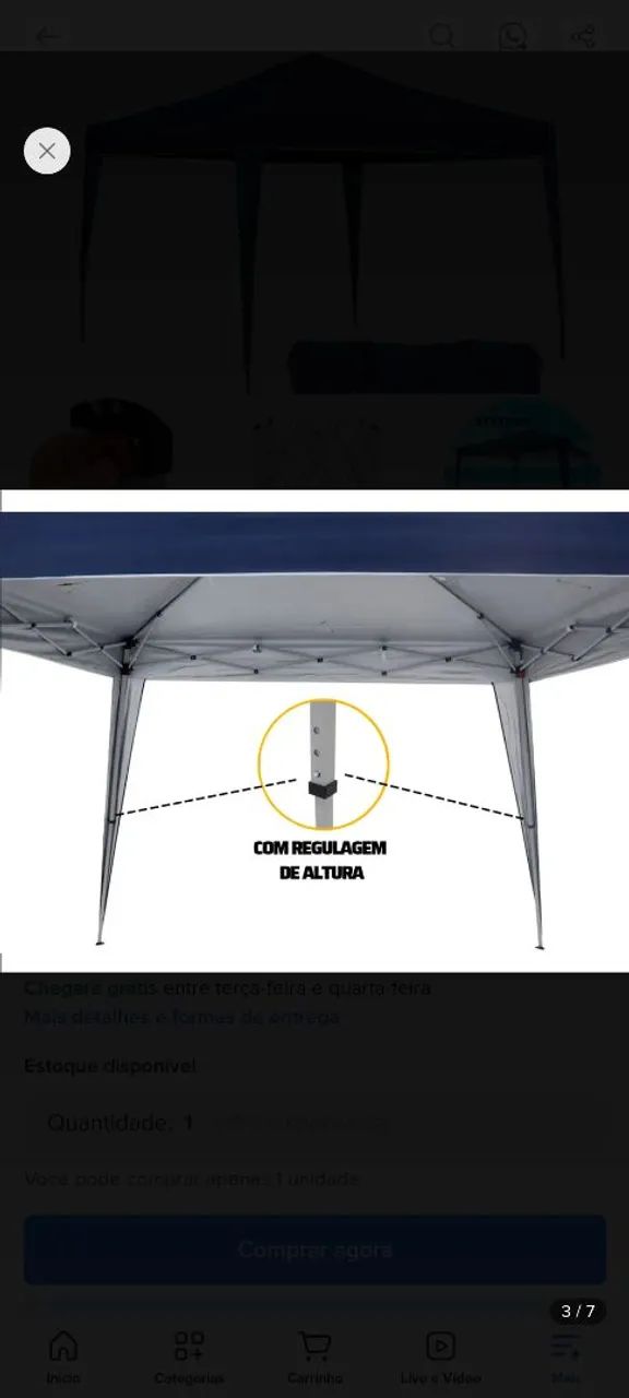 Tenda Articulada 3x3 - Foto 2