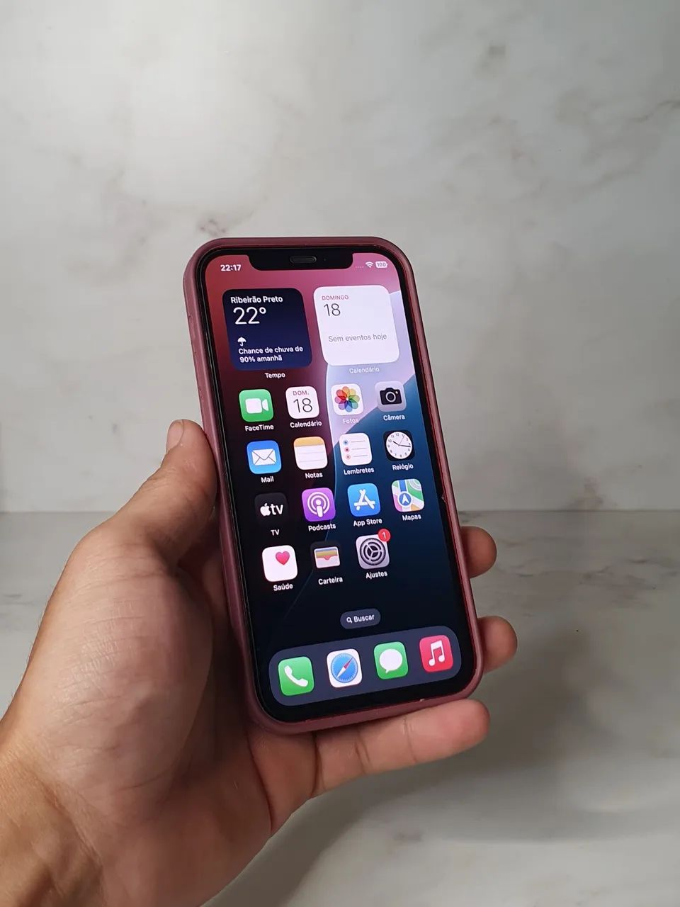 iPhone 12 256GB Vermelho - Funcionando Perfeitamente - Foto 3
