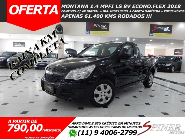 CHEVROLET MONTANA 1.4 MPFI LS 8V ECONO.FLEX COMPLETA BAIXA KM