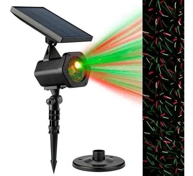 Projetor Laser Espeto Jardim Solar