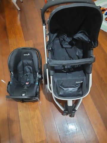 carrinho de bebê com bebê conforto safety mobi