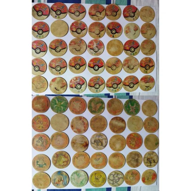 Tazos Pokemon  Pokemon, Colecionáveis, Brinquedos