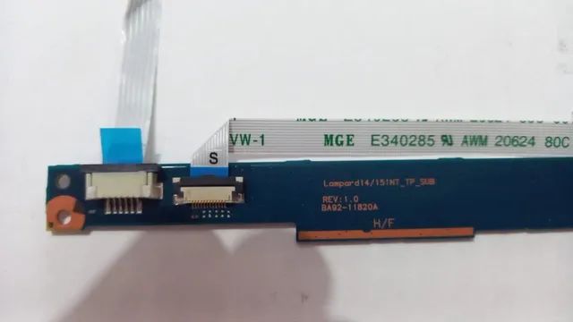 Placa Botão Touchpad Sansung Np270 P/n Ba92-11820a - 1084