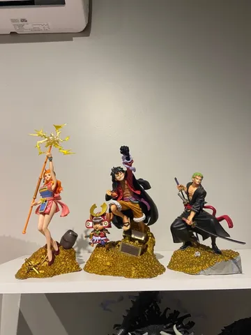 Kit 6 Bonecos One Piece Filme Z Luffy Zoro Sanji Brook