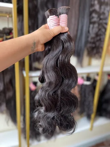 Cabelo Humano Vietnamita Loiro Mesclado 55cm-100g Mega Hair
