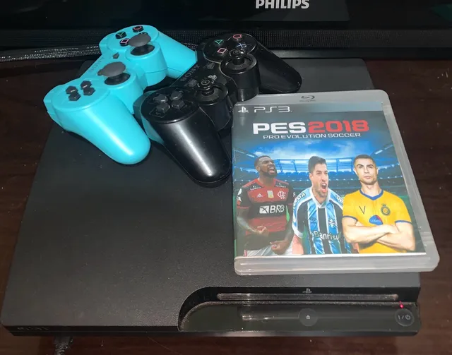 Playstation 3 Ps3 Super Slim + 45 Jogos + Fifa 19 + Gta5