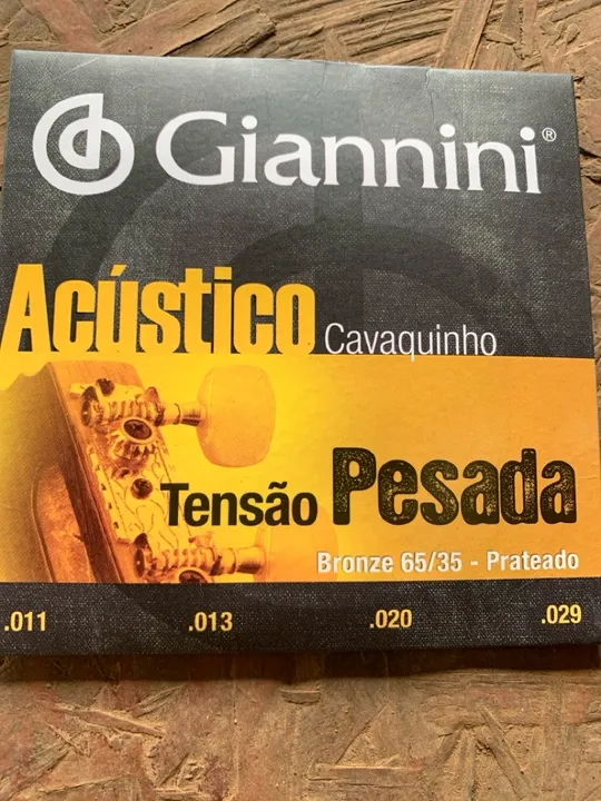 Encordoamento cavaco giannini tensão pesada