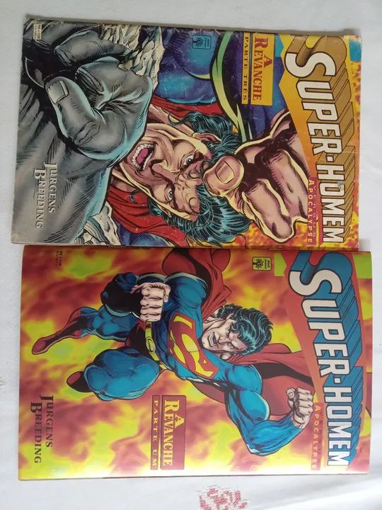 Hqs superman versus Apocalypse da editora Abril jovem 