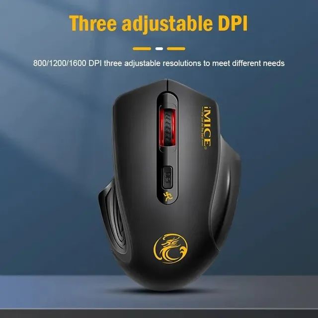 Mouse sem fio Bluetooth/USB 1600DPI - Em 12x sem juros e entrega grátis (consulte) - Foto 3