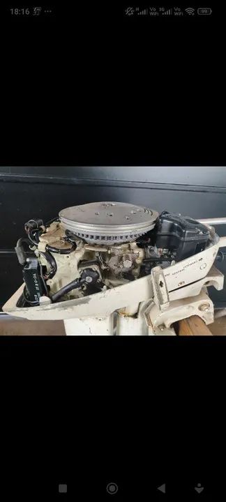 Motor de Barco 9.9 HP Leve Ótimo estado! - Foto 2