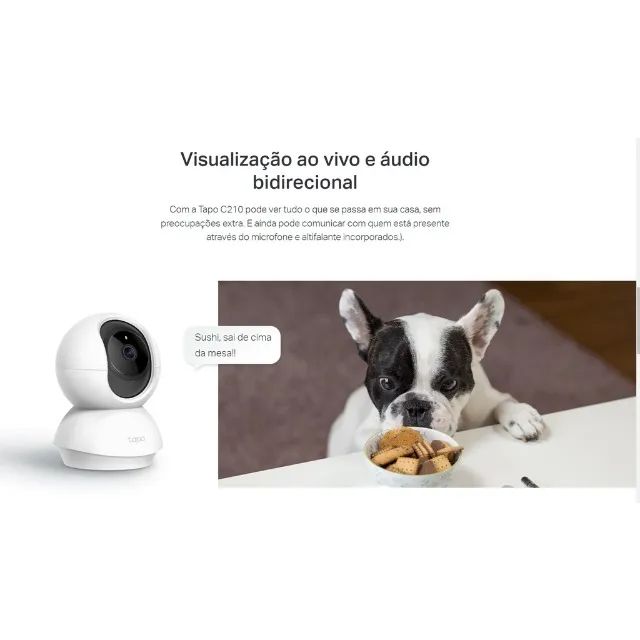 Câmera Ip Wi-fi Tapo C210 3mp Full Hd Tp-link Monitoramento 360° - Foto 6