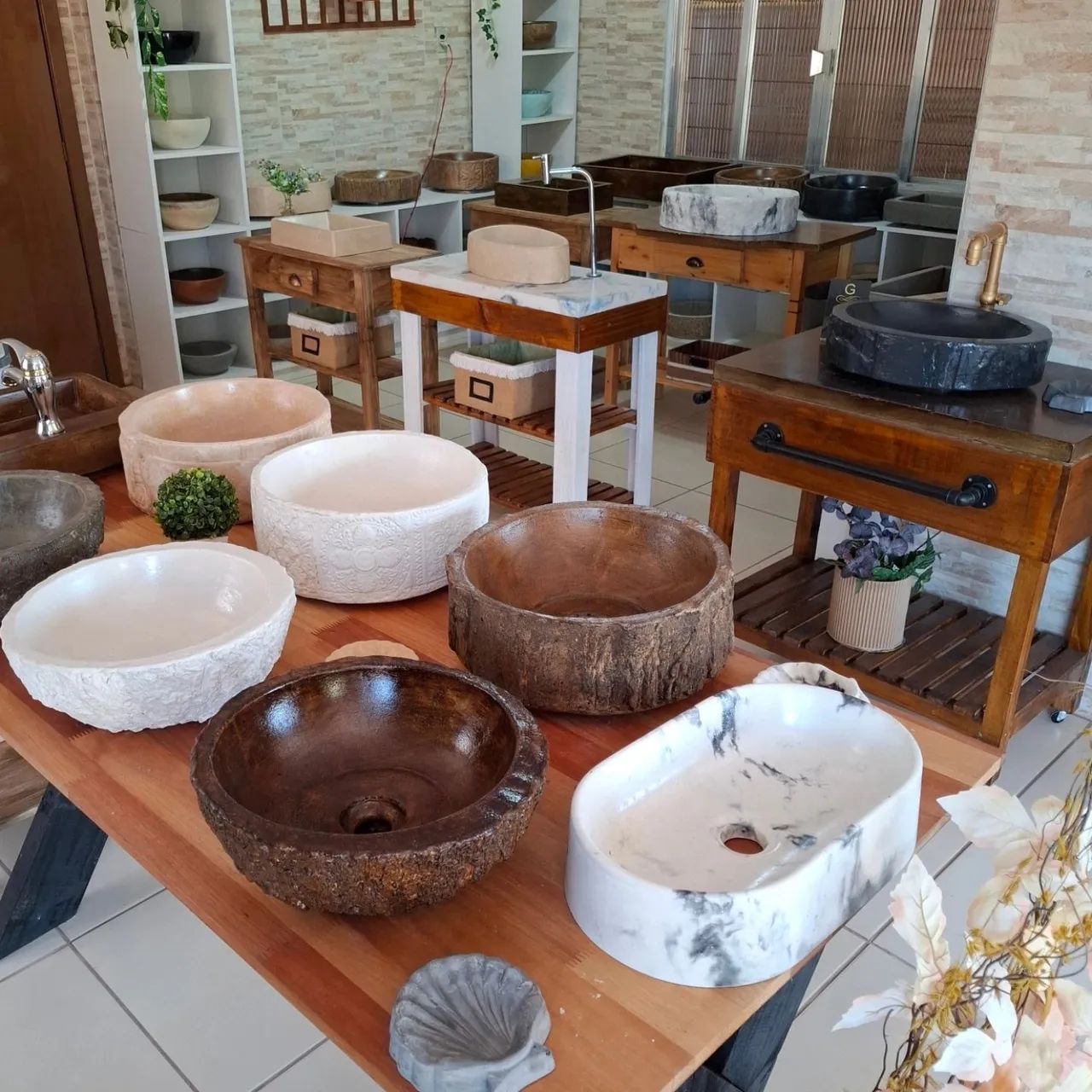 Cubas e Pias de Concreto Decorativas