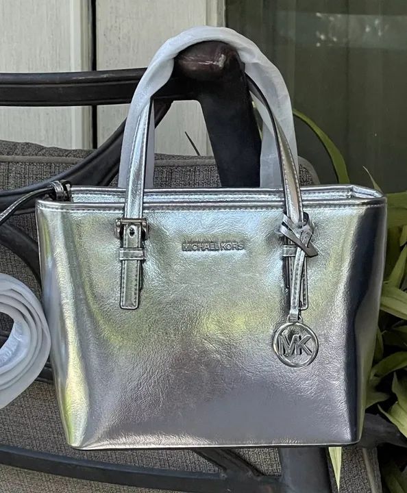 (NOVA!) BOLSA MICHAEL KORS CROSSBODY JET SET PRATA 