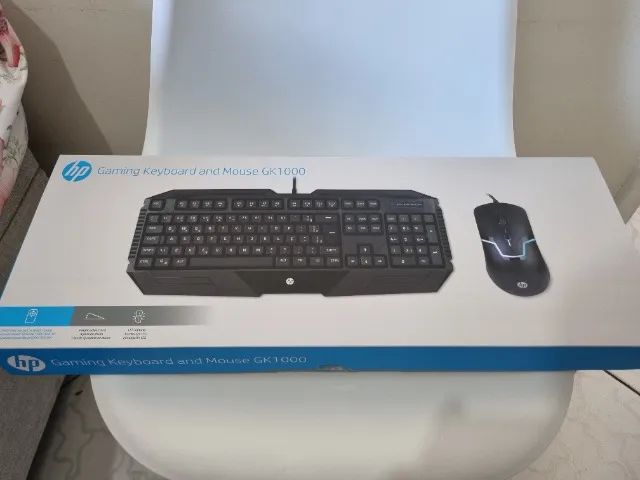 Kit Teclado e Mouse Gamer da HP gk1000