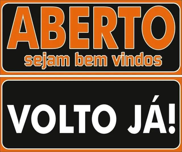 Placa aberto e fechado  - Foto 3
