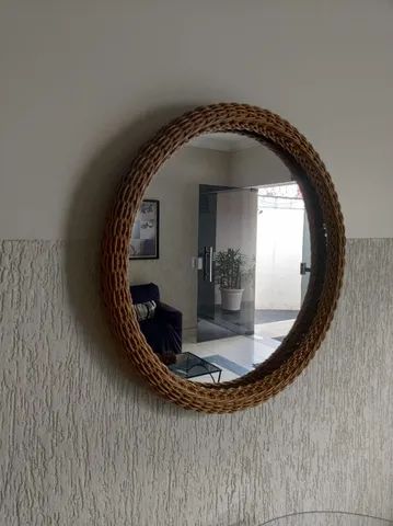 Conjunto de poltrona mesa e espelho em fibra sintética - Foto 4