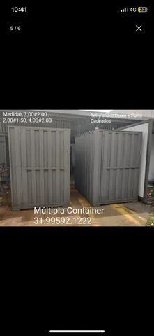 Vendo ou alugo contêiner 3x2 para obras em Belo Horizonte 