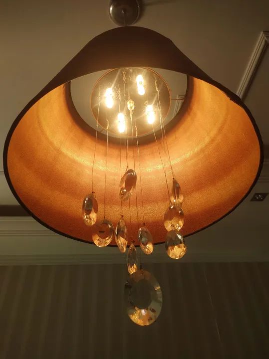 Lustre Moderno com Pingentes de Cristal - Foto 2