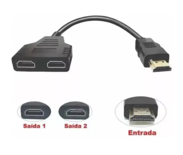 Cabo duplicador de HDMI 1 para 2 saídas - Foto 5
