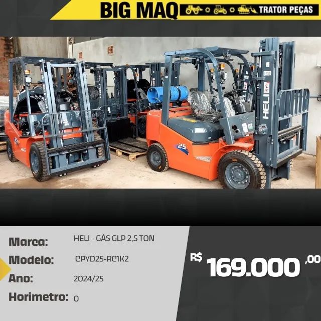 EMPILHADEIRA HELI 2,5 TON - NOVA 2024 - ELÉTRICA / GÁS GLP - Foto 4