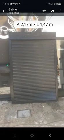 Porta balcão panorâmica com persiana linha gold premiun 