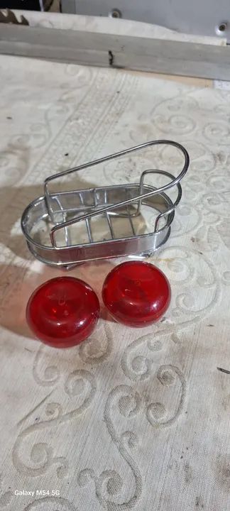 Porta-copos de metal cromado - Decoração para casa - Foto 4